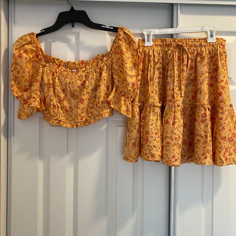 Skirt outfit Cute Lightweight Floral